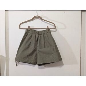 Topshop Wide Leg Shorts Olive Green sz 2